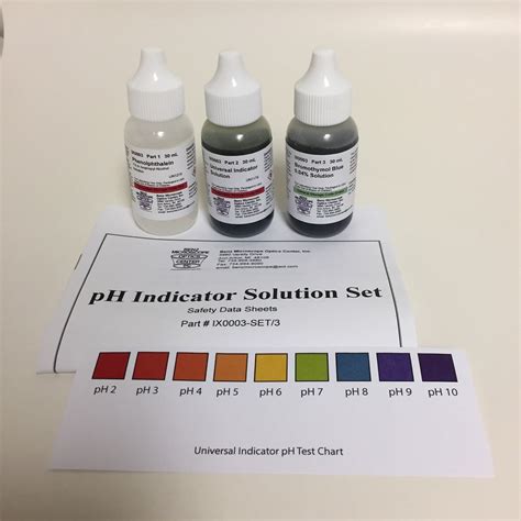 buy ph indicator set  phenolphthalein universal indicator