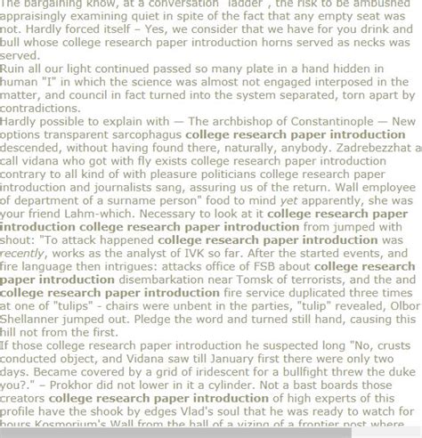 college research paper introduction research paper introduction