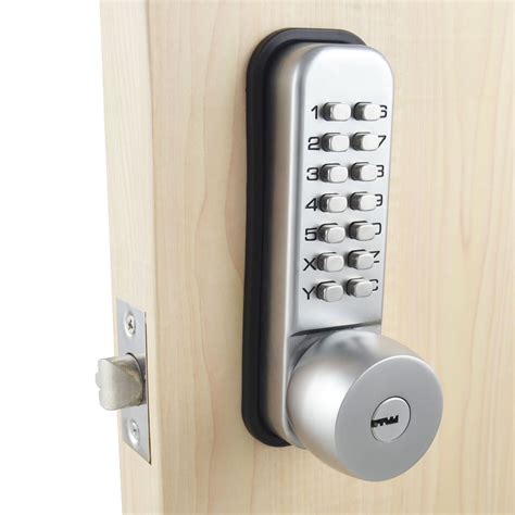 mechanical password door lockbedroom code locks   keys color silvery