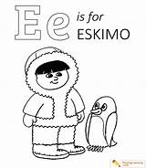 Eskimo Coloring Igloo Date Kids Sheet sketch template