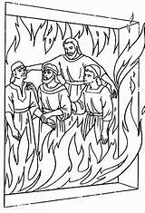 Abednego Coloring Bible Horno Para Fuego Furnace Colorear Shadrach Fiery Meshach Pages Daniel El Sadrac Mesac Niños Kids La School sketch template