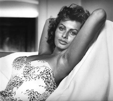 sophia loren never afraid of her sex appeal and showing a little bit of armpit hair