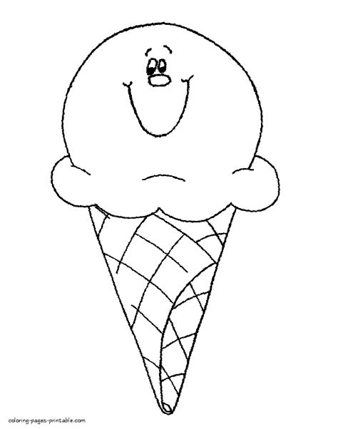 ice cream coloring pages  kids printable