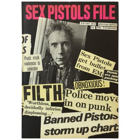 Sex Pistols File Ray Stevenson First Edition 1978 For