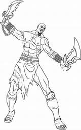 Kratos War Dibujar Incrivel Mortal Kombat Halo Zeus Garra Ausmalbilder Printable Ausmalen Coloringcity sketch template
