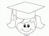 Coloring Graduation Cap Girl Gown Printable Pages Drawing Coloringpage Clipart Eu Print Kindergarten Para Graduación School Getdrawings Book Popular Gorro sketch template