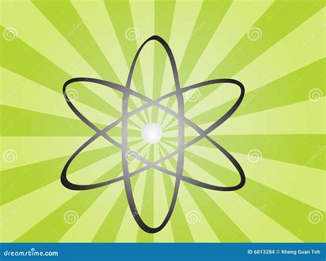 atomic symbol stock vector illustration  chemical electrons