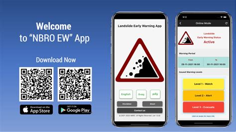 nbro unveils  mobile application nbro ew  dissemination  landslide early warnings