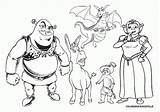 Coloring Fiona Shrek Pages Colouring sketch template