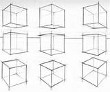 Cube Cubes Perspektive Zeichnen Kunst Sketches Rotating Tarea Dibujar Imgarcade Perspectiva Sparad Würfel Từ Från ã Lưu sketch template