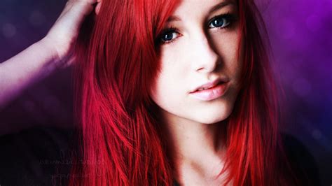 Women Redhead Face Blue Eyes Wallpapers Hd Desktop