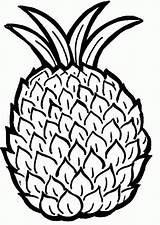 Coloring Pineapple Kids Printable Pages sketch template