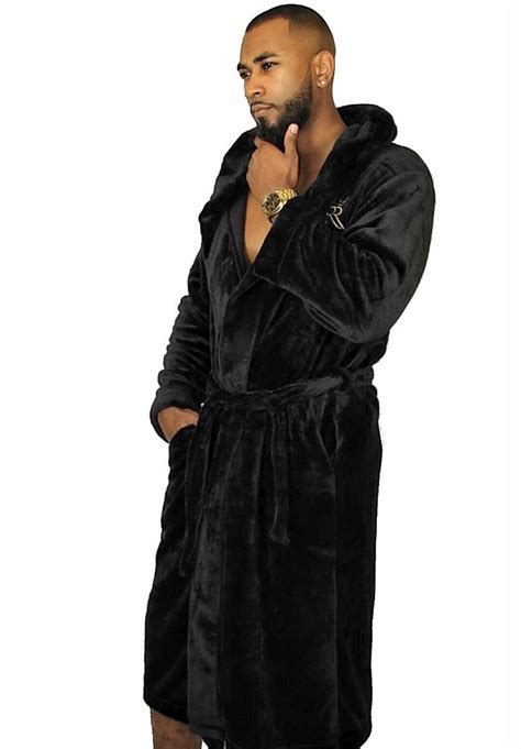 hooded black royalty robe   black royalty relaxed style women