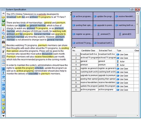 textual analysis  case modeling uml case tool