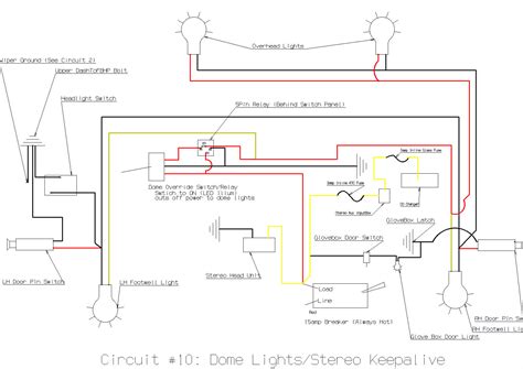 tech dome light circuit diagram ck forums