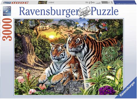 ravensburger hidden tigers jigsaw puzzle  piece top toys