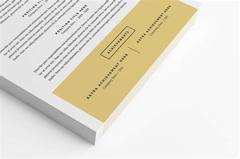 chic resume template psd ms word