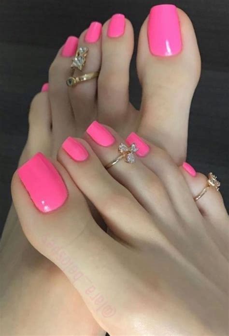 frensh nails pink toe nails pretty toe nails cute toe nails pink