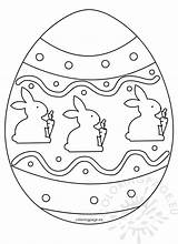 Easter Egg Printable Color Coloring sketch template