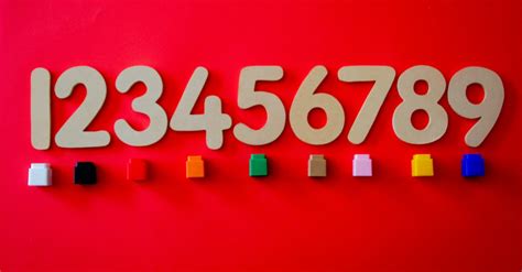 brown numbers cutout decors  stock photo