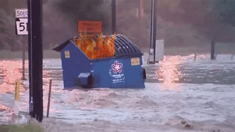 dumpster fire gif  moodman find share  giphy