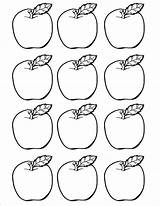 Apple Coloring Apples Printable Template Drawing Preschool Cut Core Three Color Outs September Simple Pages Print Activities Templates Lesson Littlest sketch template
