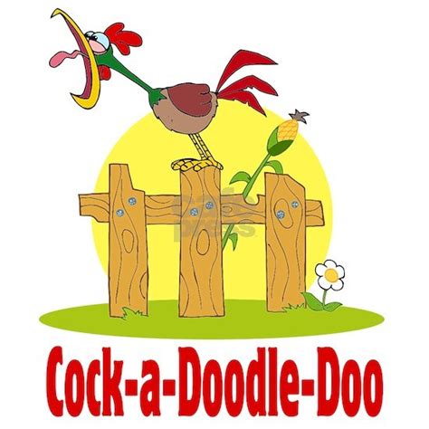 Funny Cock A Doodle Doo Roster Crowing Rectangle Magnet Funny Cock A