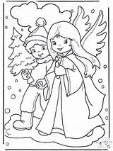 Angel Boy Coloring Pages Christmas Advertisement sketch template