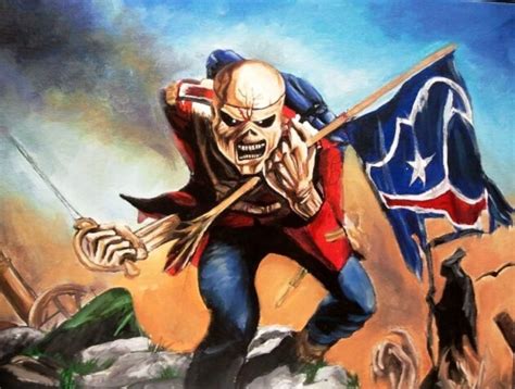 Eddie Iron Maiden Texans Paintings By Diana Estrada Perez
