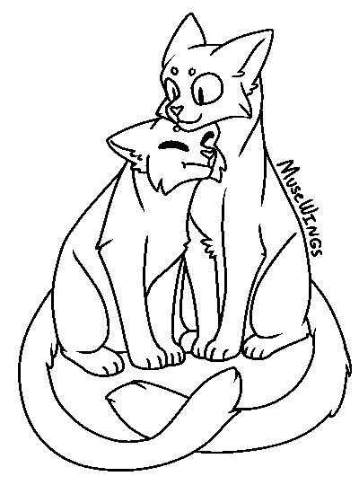 warrior cats couple base  musewings  deviantart