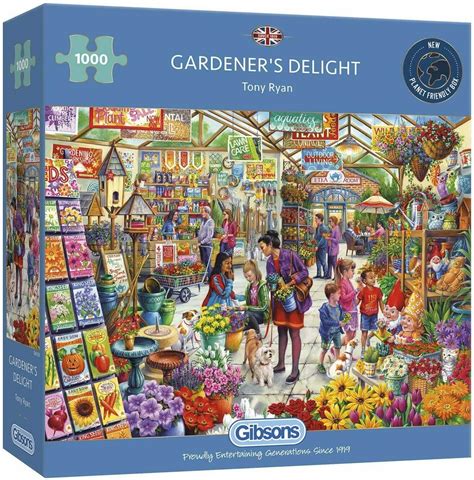 gibsons jigsaw puzzle  piece gardeners delight treasured gifts