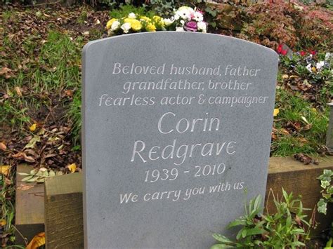 Grave Site Of Corin Redgrave Corin Redgrave Vanessa