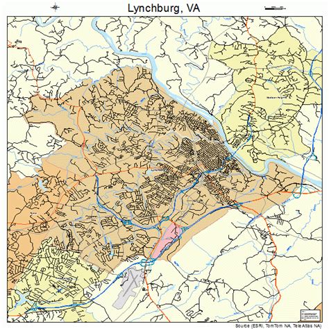 Lynchburg Va Map Of Virginia Virginia Map