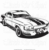 Clipart 1969 Ford 1967 Mustang Clipground Clip Car Drawing 1976 Fastback Cliparts Automotive sketch template
