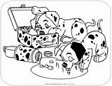 Dalmatians Disneyclips Dalmatian Cruella Lunchbox Vil Perdita Pongo sketch template