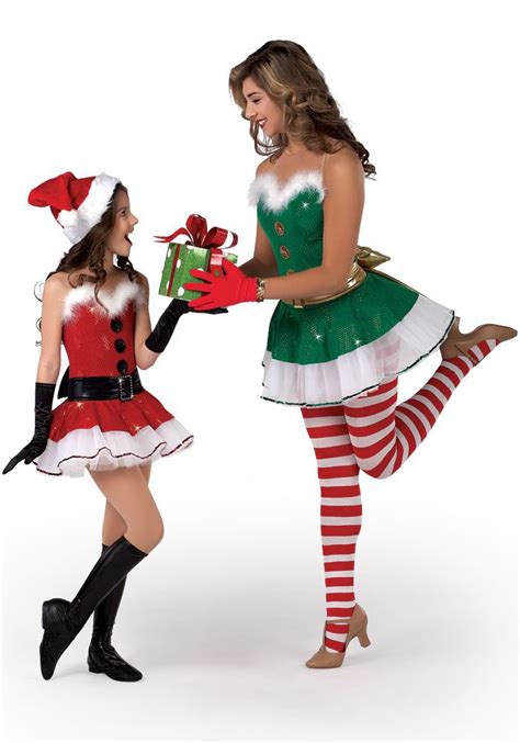 h280 jingle bells elf elves santa mrs clause girl s santa costume santa dance costume