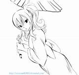 Juvia Lineart Yukata Loxar Tail Lockser Manga Nalu sketch template