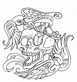 Skull Dagger Deviantart Tattoo Choose Board Coloring Pages Designs sketch template