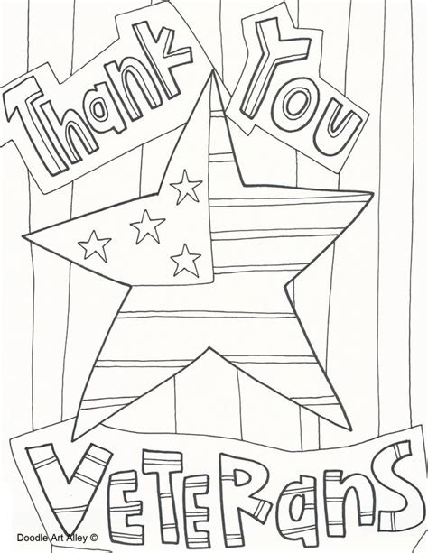coloring pages veterans day printables