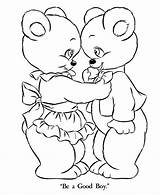 Bear Teddy Coloring Sheets Pages Baby Boy Bears Para Animal Cute Activity Stuffed Gif sketch template