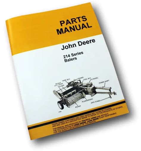 parts manual john deere   ws  baler catalog wire twine assembly  picclick