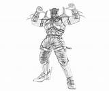 Tekken Tournament sketch template