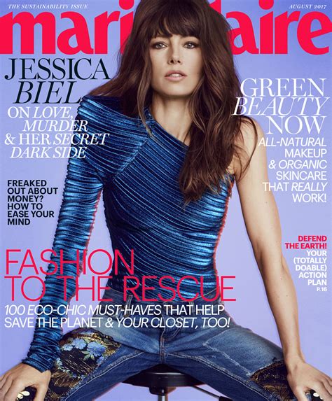 jessica biel covers the august 2017 issue of marie claire