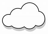 Cloud Coloring Printable Pages Kids Template Clouds Outline Shapes Stencil Wolken Choose Board Templates Sizes Different sketch template