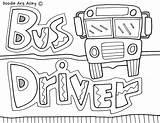 School Bus Driver Community Environment Pages Classroom Classroomdoodles sketch template