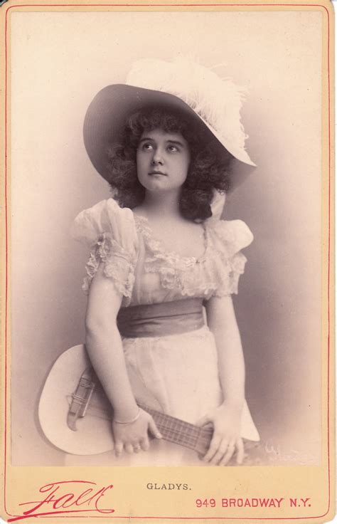 beautiful theatrical actress gladys whats    cabinet