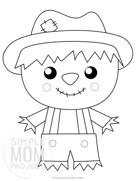 printable scarecrow template simple mom project