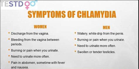 chlamydia symptoms in men and women testd™