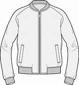 Jacket Bomber Drawing Template Fashion Technical Flat Sketches Sketch Templates Jackets Men Drawings Veste Illustration Clothing Mode Blouson Flats Tech sketch template