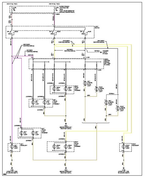 electrical diagram  lighting system   mercedes benz